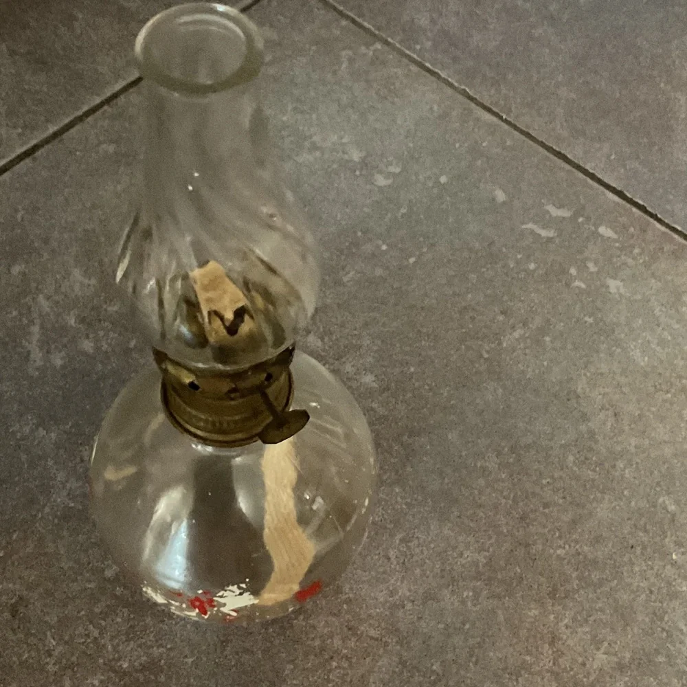 Elegant Glass Lantern with Gold Detailing